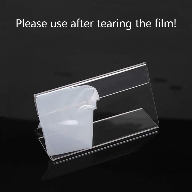 Set 20 Giá Đỡ Sách Bằng Acrylic Trong Suốt Kích Thước 2.75X1.57Inch