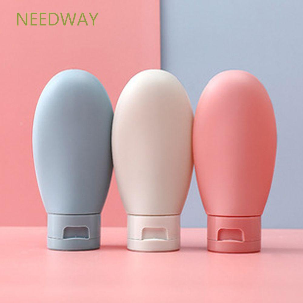 Set 3 chai lọ chiết mỹ phẩm du lịch bằng nhựa silicone nhiều màu tiện dụng