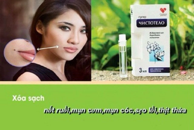 Thuốc tẩy nốt ruồi mụn cóc chính hãng