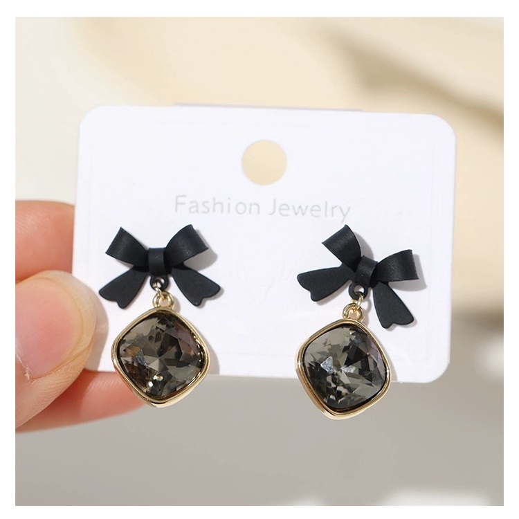 Bông Tai Hình Nơ Đỏ Thời Trang Sang Trọng Phong Cách Hàn Quốc 2022