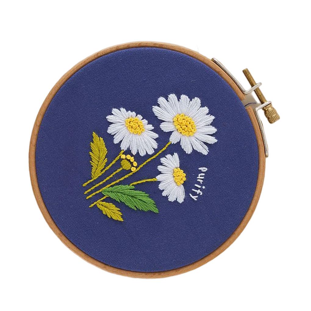 Bộ Dụng Cụ Thêu Tranh Chữ Thập Thủ Công Hình Hoa Trang Trí Nhà Cửa