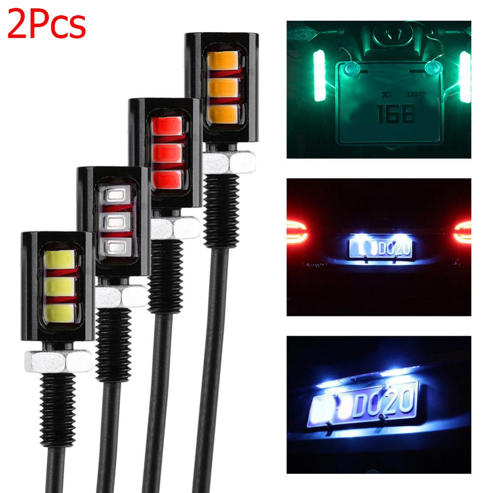 2 Ốc Vít Đèn LED 3 Bóng Tự Động Mới Cho Xe Hơi Xe Máy
