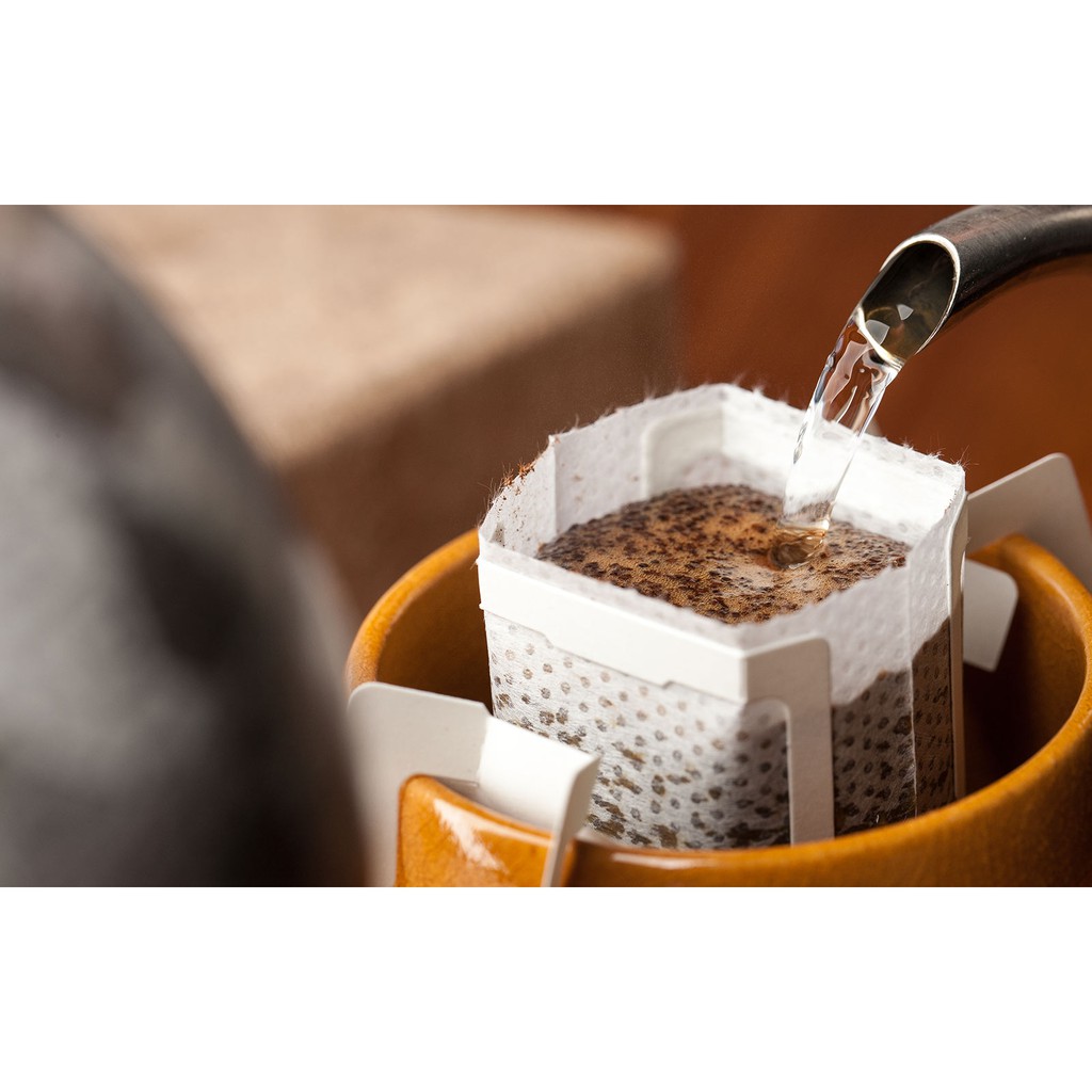 Cafe phin giấy, cà phê túi lọc Fox Cafe, đồ uống tiện dụng khi du lịch hoặc trong văn phòng, drip bag coffee V60 style