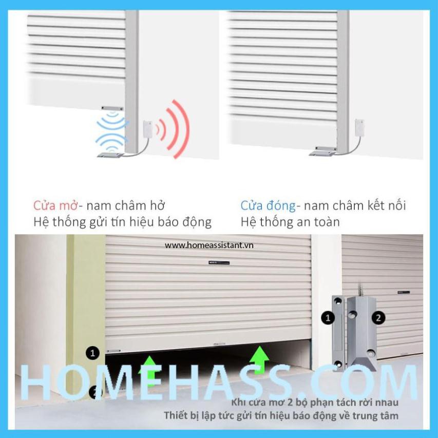 Cảm Biến Báo Động Mở Cửa Cuốn Zigbee 3.0 Tuya Sonoff ZMA02 (Hỗ trợ Home Assistant)