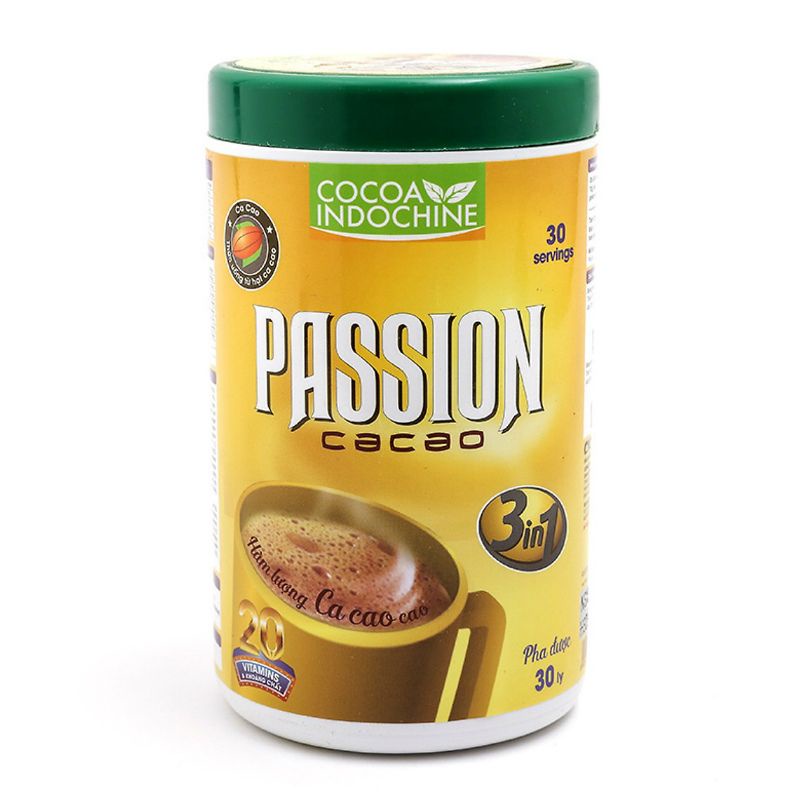 Bột Cacao Hòa Tan Passion 3 In 1 Cocoa Indochine Chính Hãng - Đủ size