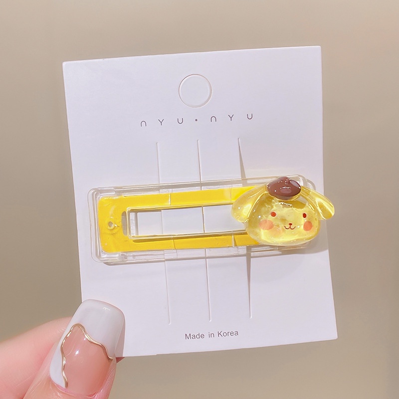 ✨✨Kẹp Tóc Dạng Thạch Trong Suốt Hình Cinnamoroll Hoạt Hình Dễ Thương Cho Bé Gái