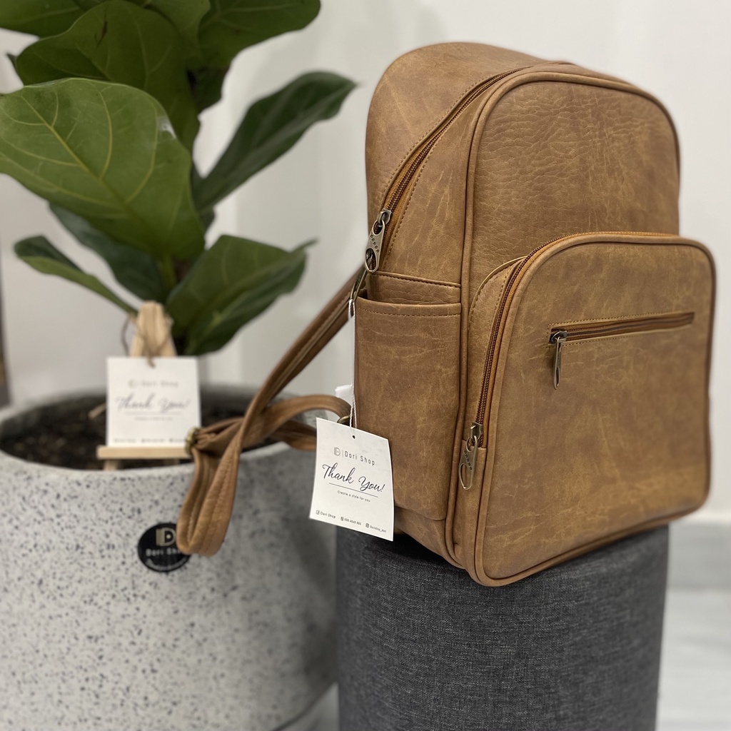 Balo Da Cao Cấp - Ba lô Nữ thời trang  - Ba lô vừa A4 laptop12in  | BL15