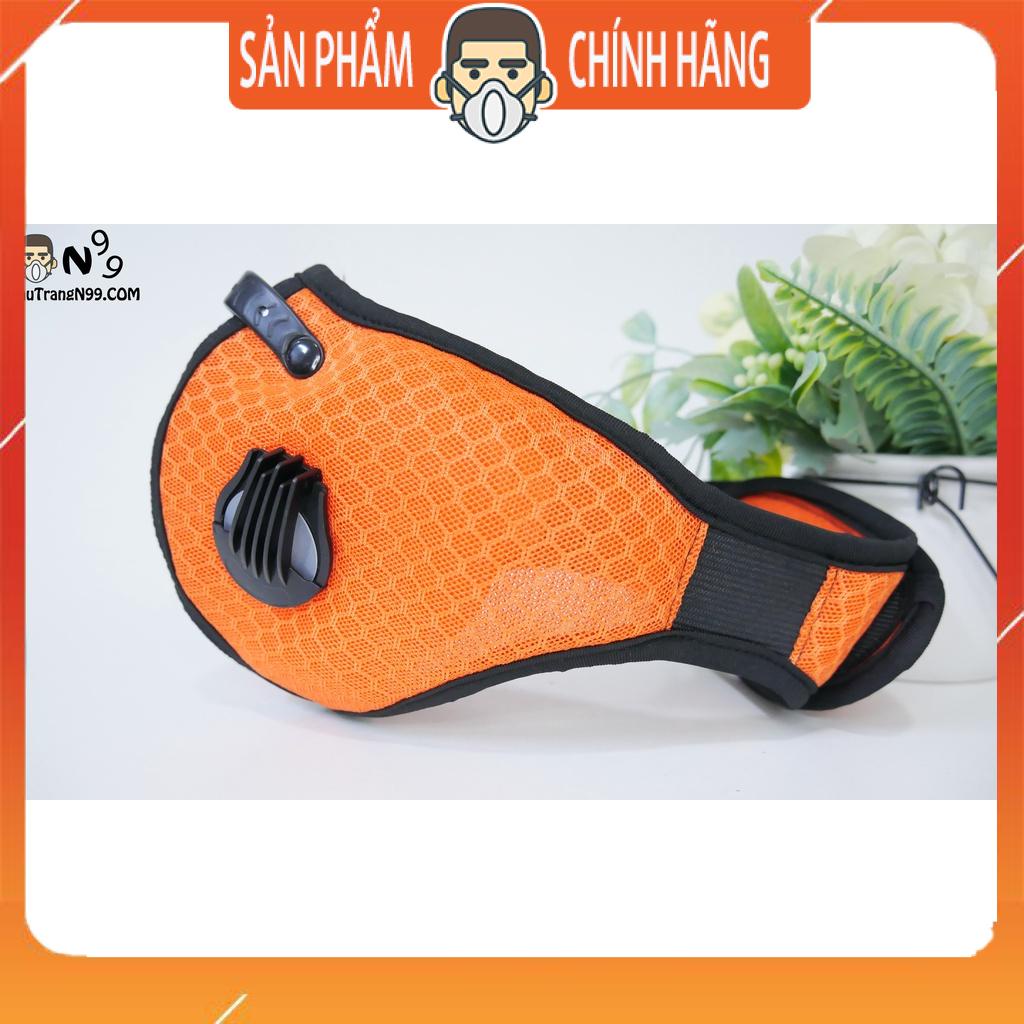 Khẩu trang cao cấp lọc bụi mịn pm2.5 dòng thể thao thoáng mát 2 van thở tái sử dụng
