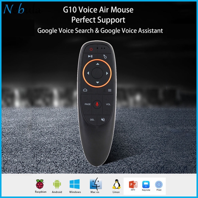 2.4GHz Wireless Voice Air Mouse Microphone Remote Control for Smart TV Android Box PC