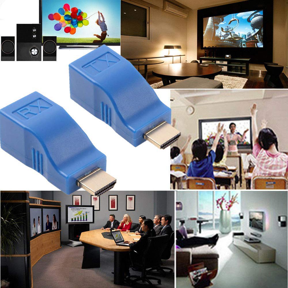 Bộ Chuyển Đổi Mở Rộng Mạng HDMI 30M V1.4 RJ45 CAT5E CAT6 Cho HDTV HD TV DVD