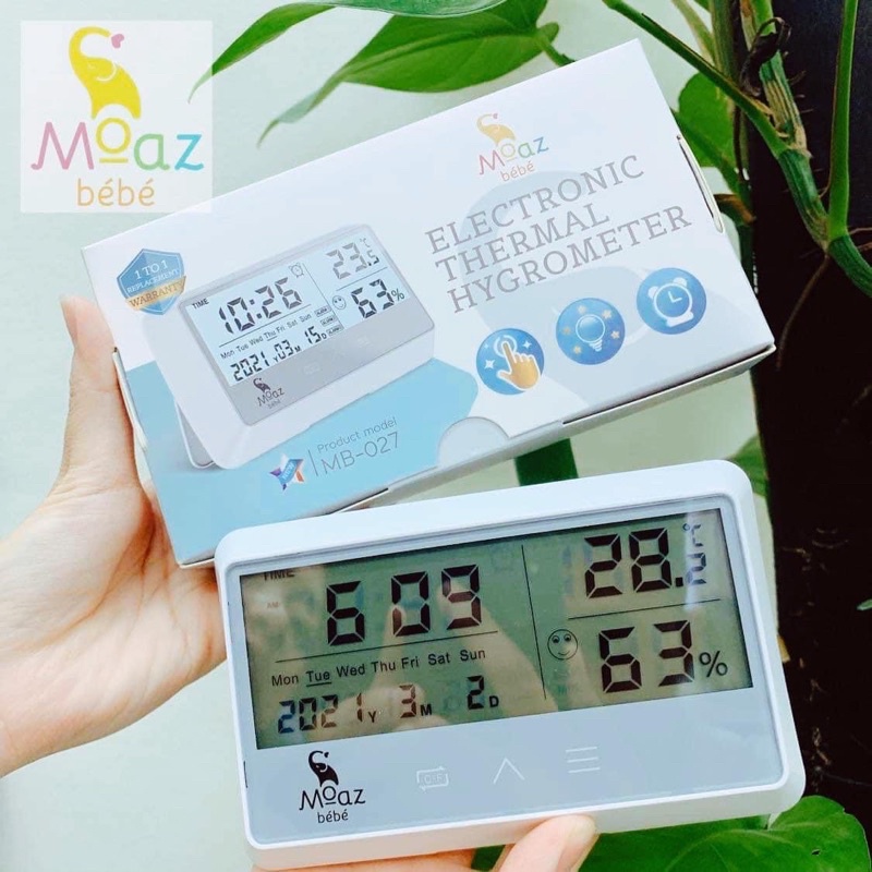 Nhiệt ẩm kế đa năng Moaz Bebe MB027