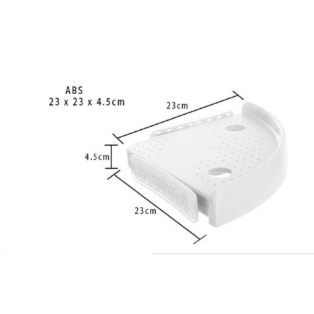 Kệ góc nhà tắm -Kệ Treo Góc Nhựa Cao Cấp Chắc Chắn Sang Trọng Gọn Gàng