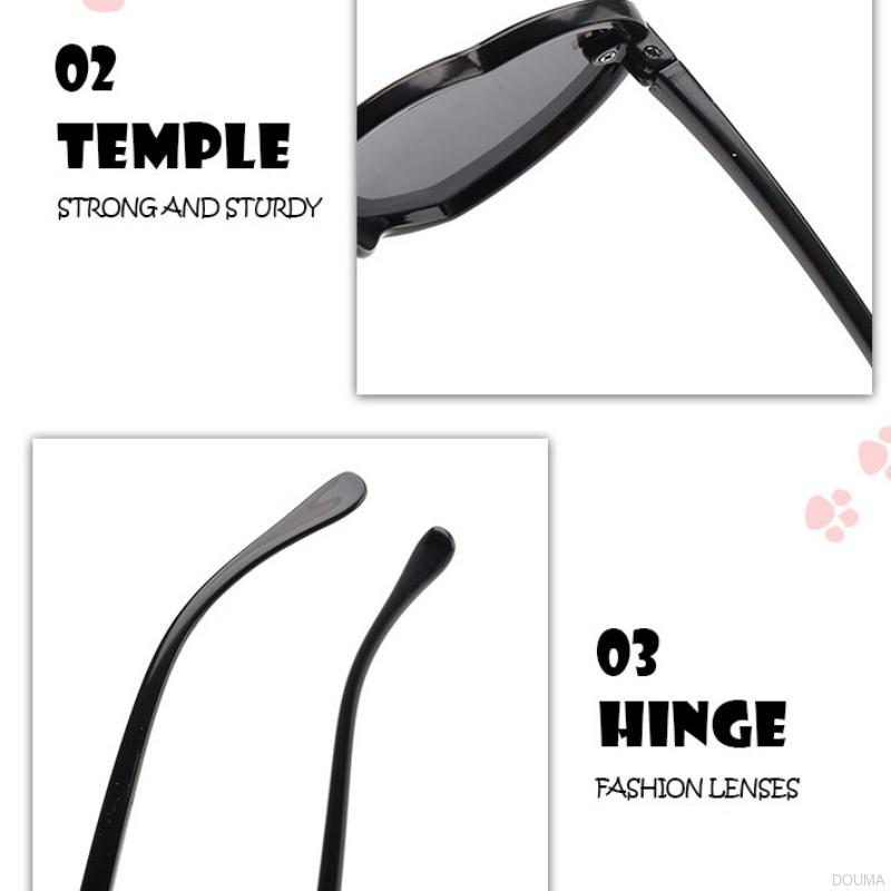 Kính mát gọng trái tim họa tiết chú ong ngộ nghĩnh đáng yêu dành cho bé gái