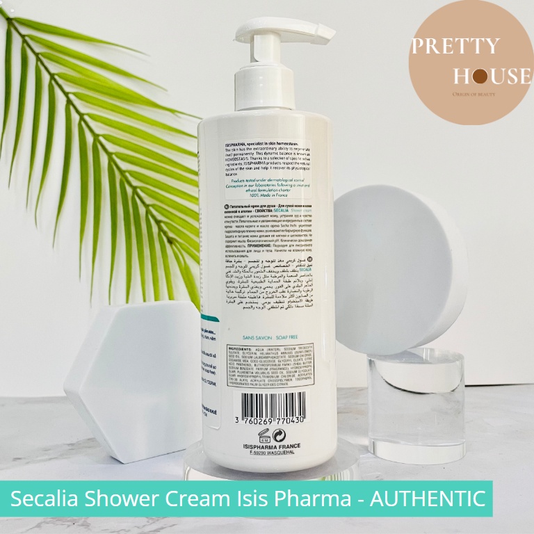 Sữa tắm dưỡng ẩm dành cho da khô, chàm, kích ứng Secalia Shower Cream Isis Pharma