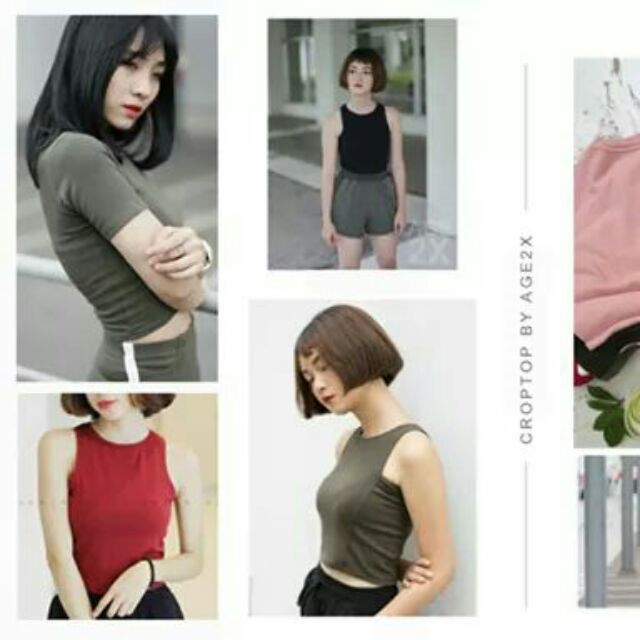 Combo 5 áo croptop