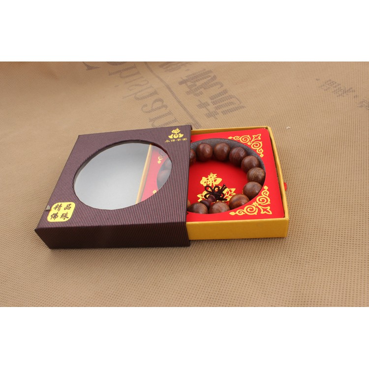 Vòng đeo tay bằng gỗ phong thủy cực đẹp (Không có hộp)