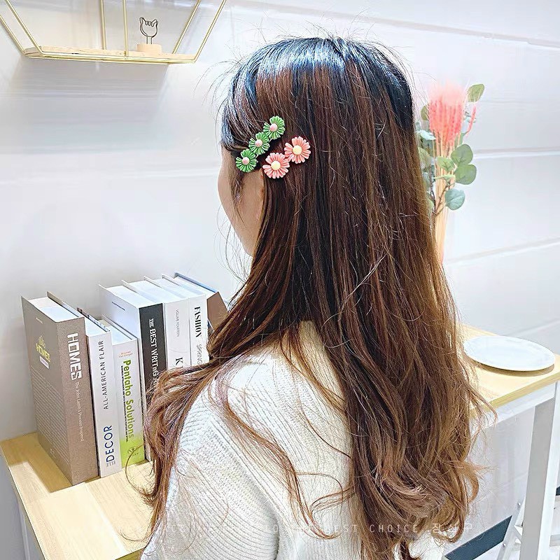 SET 3 KẸP HOA CÚC SIÊU XINH PHONG CÁCH HÀN QUỐC 2021 CHO NỮ