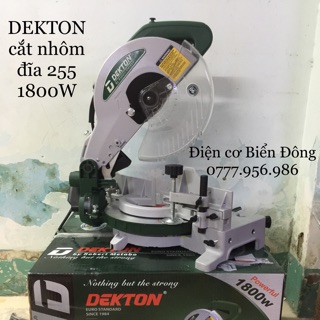 Máy cắt nhôm DEKTON cắt xoay 45 độ đĩa cắt 255 1800w