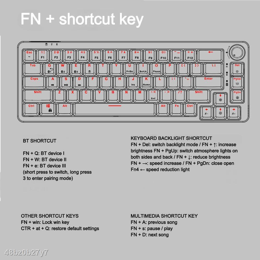 Loại Tốt Bàn Phím Cơ DIY Hotswap Tm680 Có Dây Tương Thích Switch Cherry Mx Gateron Kailh