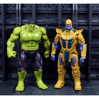 Thanos áo giáp - Hulk xanh mô hinh Marvel bẻ khớp