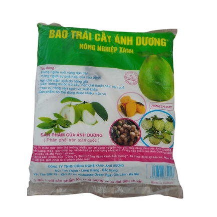 Túi bao trái cây Ánh Dương phòng ruồi vàng đục quả, túi bọc ổi, na, cam, xoài, bưởi, bầu, bí, mướp