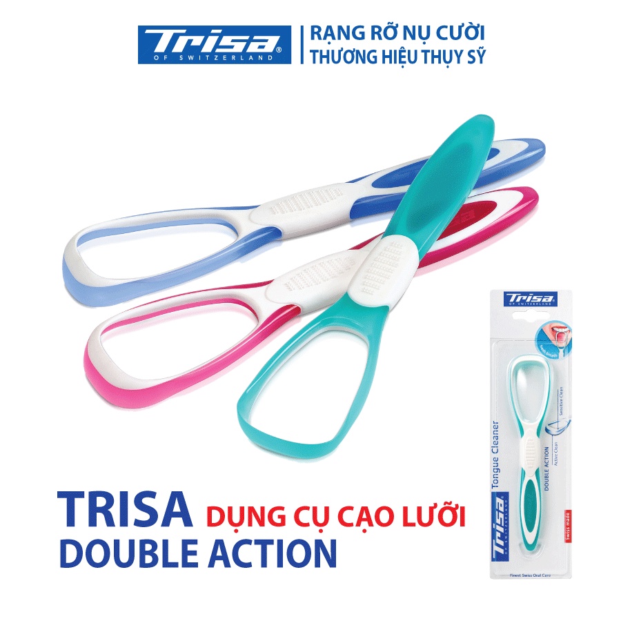 Dụng Cụ Cạo Lưỡi Người Lớn Trisa Double Action