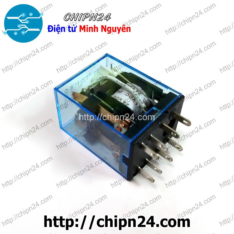 [1 CON] Relay kiếng 8 chân 5A 24VDC (MY2N MY2NJ MY2N-J HH52P)