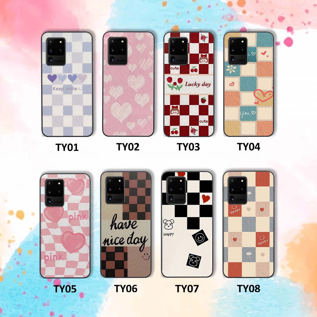 Ốp Samsung S20 Ultra caro trái tim cá tính, thời trang siêu đẹp, siêu phong cách