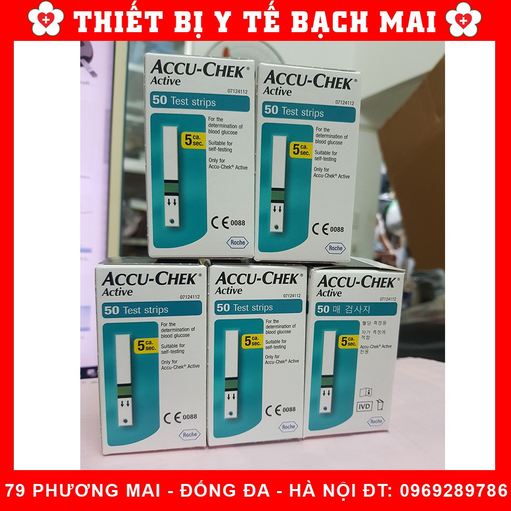 Que Thử Đường Huyết Active Accu-Chek - Hộp 50 Que