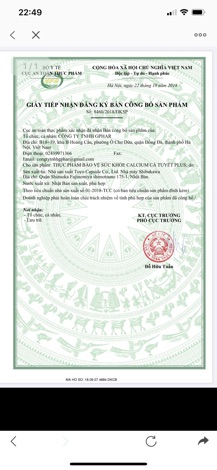 Sản phẩm calcium cá tuyết plus