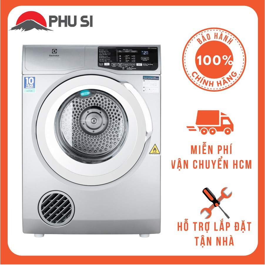 MiỄN PHÍ CÔNG LẮP ĐẶT - EDS805KQSA - Máy sấy Electrolux EDS805KQSA, 8.0kg