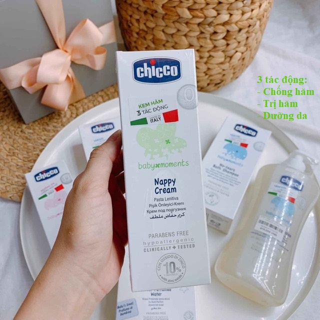 Kem hăm 3 tác động Chicco của Ý 0m+ 100ml