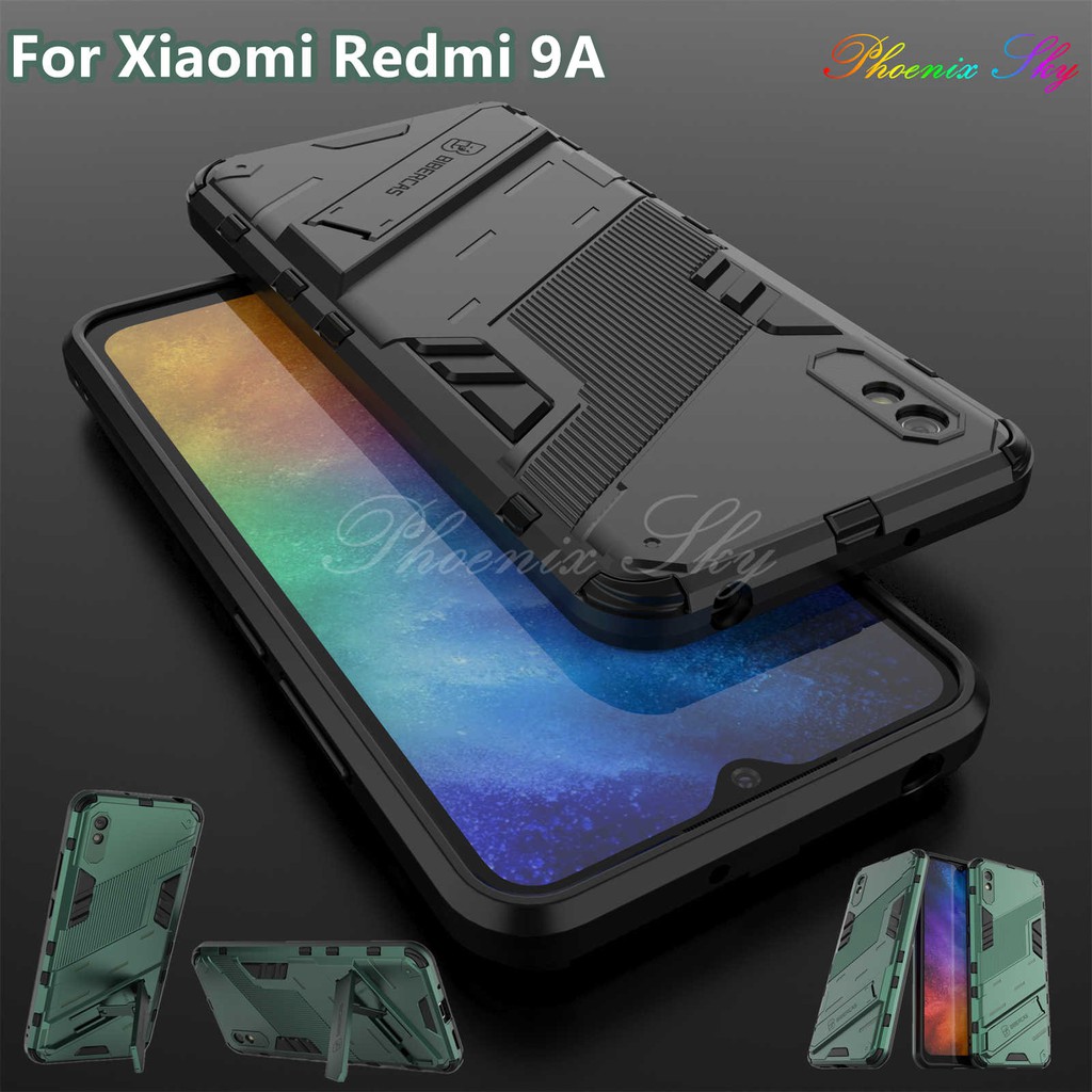 Ốp Điện Thoại Chống Sốc Có Giá Đỡ Nam Châm Cho Xiaomi Redmi 9a