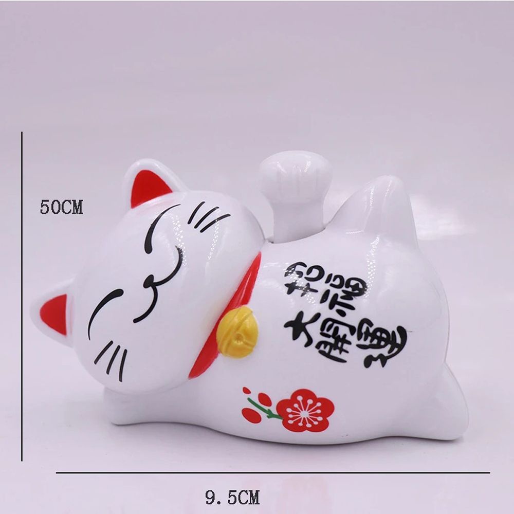 Đồ trang trí chú mèo lười hoạt hình sử dụng năng lượng mặt trời trang trí xe hơi