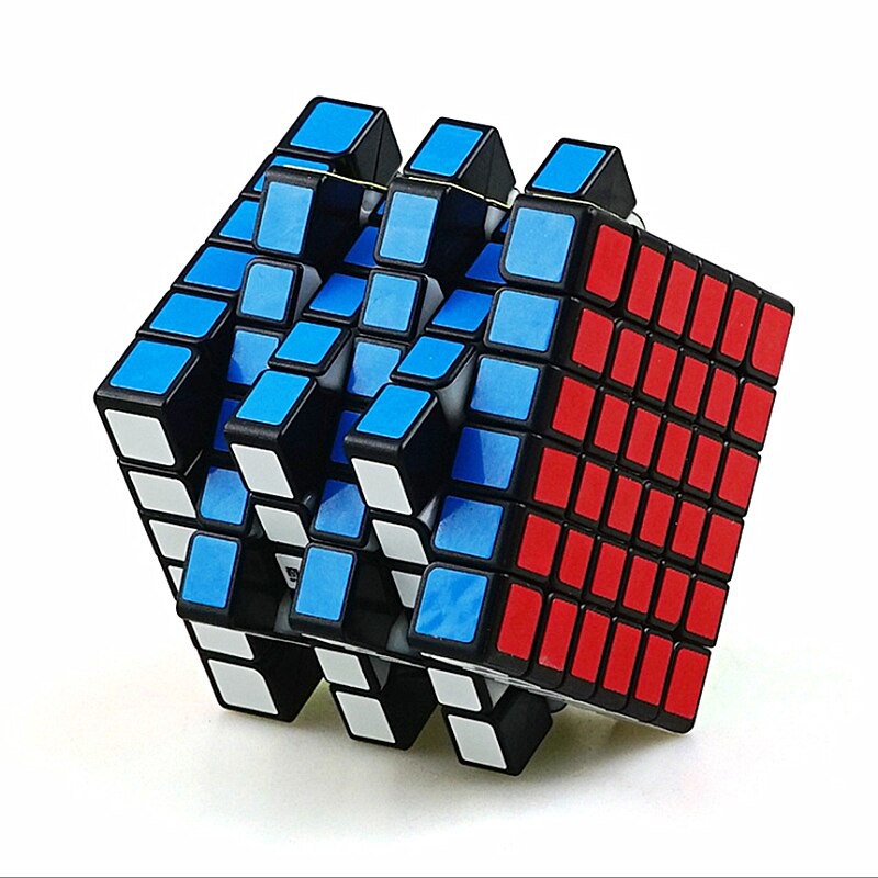 Đồ Chơi Rubik 6x6 Qiyi Sticker (Tặng Dầu Và Chân Đế) - Rubik 6x6x6 Cao Cấp Chuẩn Quốc Tế