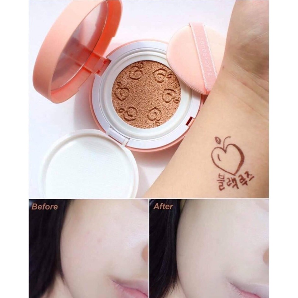 Phấn nước 𝗕𝗹𝗮𝗰𝗸 𝗥𝗼𝘂𝗴𝗲 𝗣𝗲𝗮𝗰𝗵 𝗖𝗼𝘃𝗲𝗿 𝗩𝗲𝗹𝘃𝗲𝘁 CUSHION | BigBuy360 - bigbuy360.vn