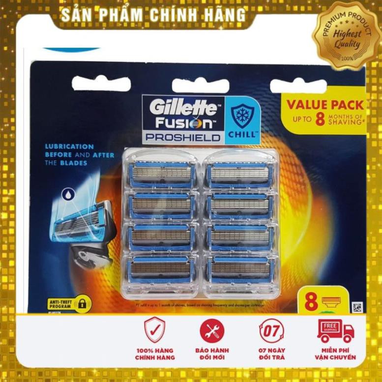 Lưỡi Dao Cạo Râu Gillette 5 lưỡi Fusion Proglide/Power/ProShield