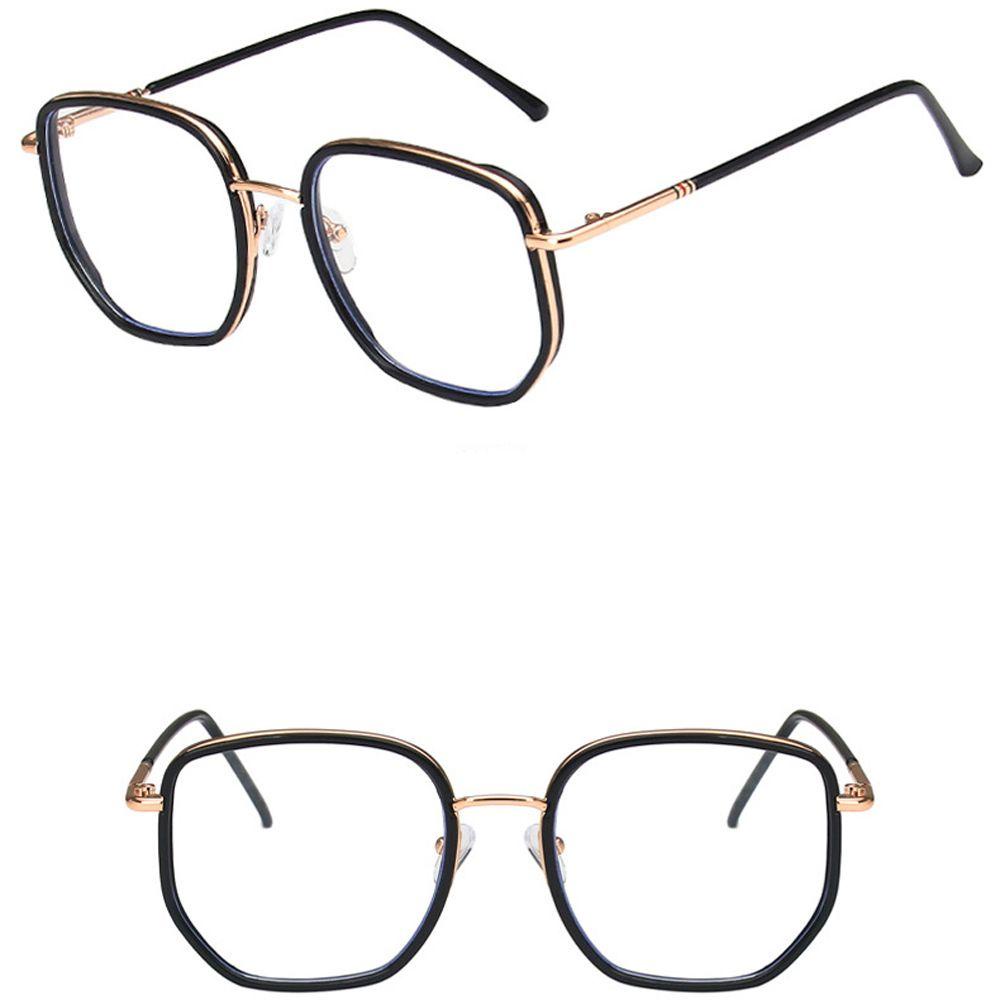 Mắt Kính Chống Bức Xạ Gọng Vuông Phong Cách Vintage Hàn Quốc