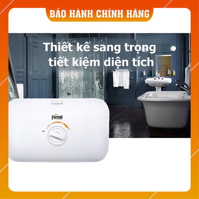 Máy Nước Nóng Trực Tiếp FERROLI RITA 4.5 – Chống giật, thiết kế nhỏ gọn, không bơm, 2 năm bảo hành toàn quốc