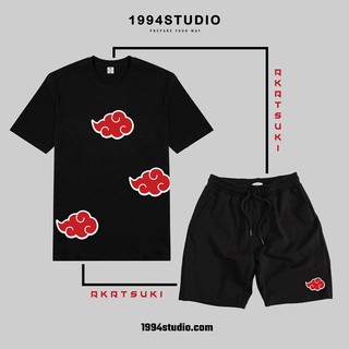 🔥XẢ HÀNG🔥 Áo thun Akatsuki màu đen cực ngầu - chỉ bán áo