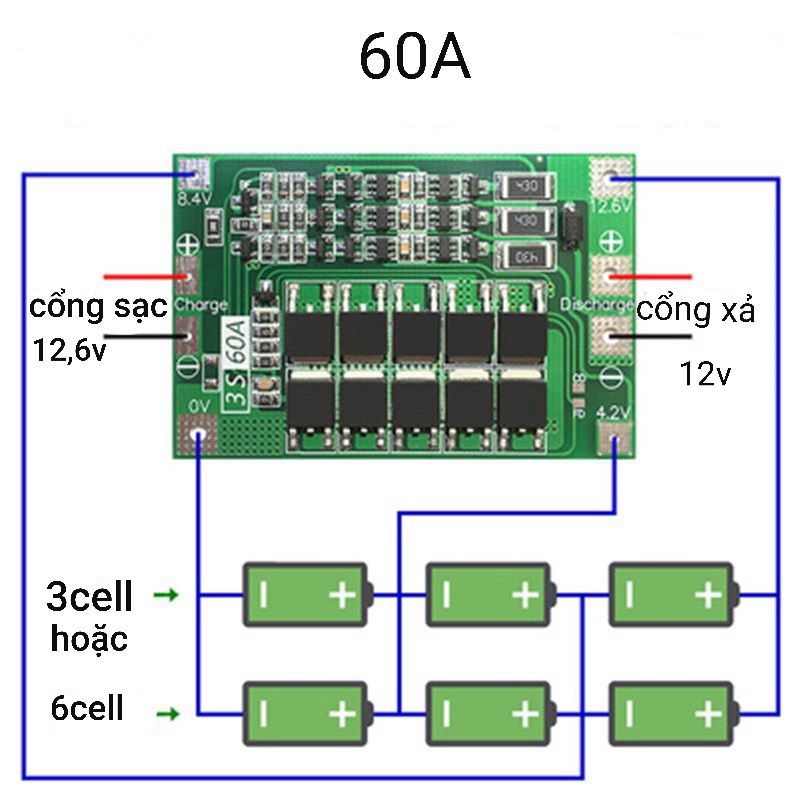 Mạch Sạc Pin 3s -20A, 25A, 40A, 40A-có cân bằng (12v) ,mạch bảo vệ pin 18650 #