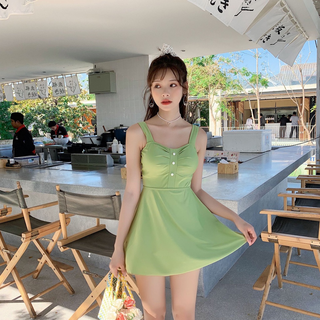 Đồ Bơi Một Mảnh Sát Nách Màu Xanh Lá Cho Phái Nữ | BigBuy360 - bigbuy360.vn