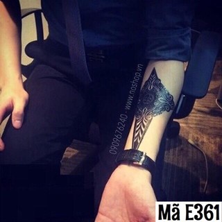 Hình Xăm Dán Hoa Văn - E361