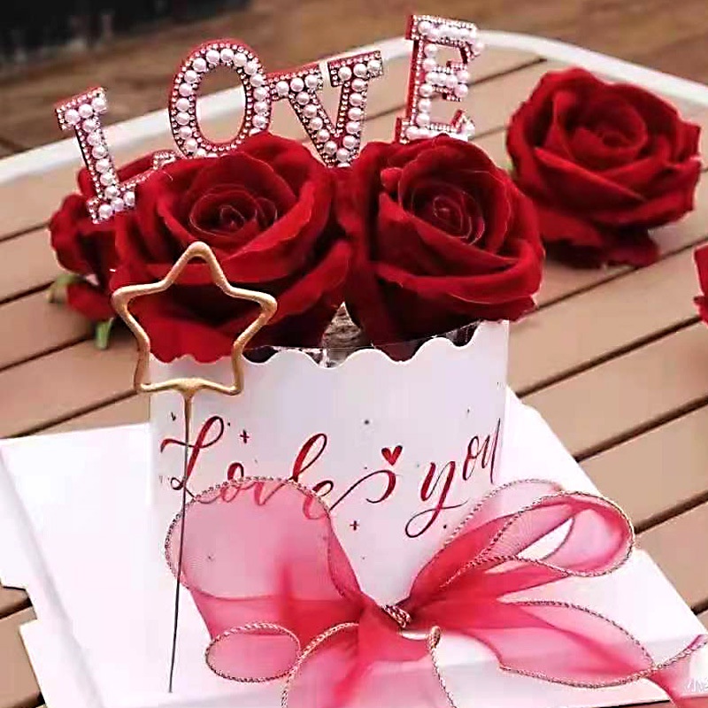 [SIÊU RẺ❤️] – Que cắm chữ LOVE - Trang trí bánh sinh nhật bánh kem