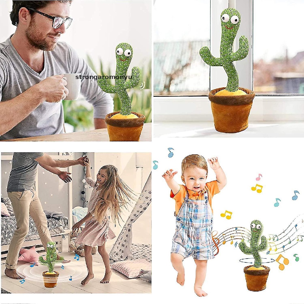 【YU】 Dancing Cactus Toy,Talking Repeat Singing Sunny Cactus Toy(120 Songs) .