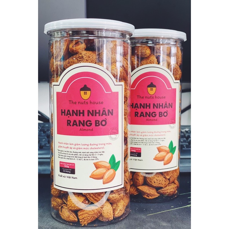 500GR HẠNH NHÂN MỸ vỏ mỏng rang bơ