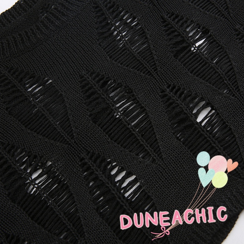 DUNEA Áo Kiểu Tay Dài Cổ Tròn Dáng Rộng Thiết Kế Quyến Rũ Cho Nữ