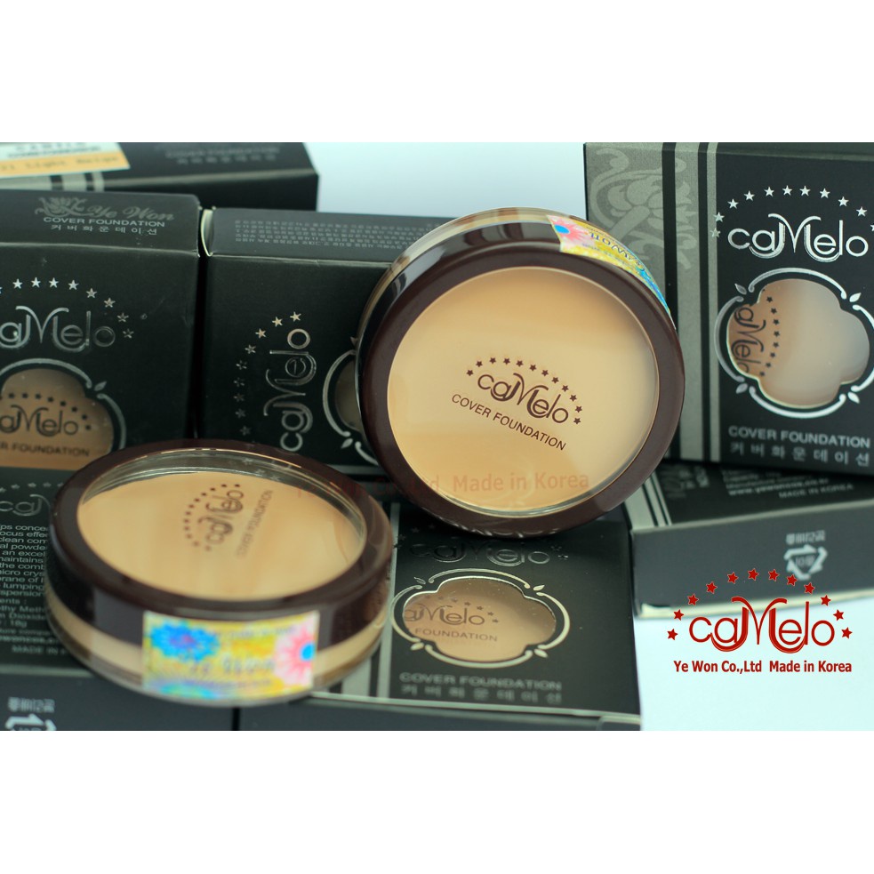 Kem nền che khuyết điểm Camelo Cover Foundation Hàn Quốc,che các khuyết  điểm,nên màu tự nhiên,mã DB00092
