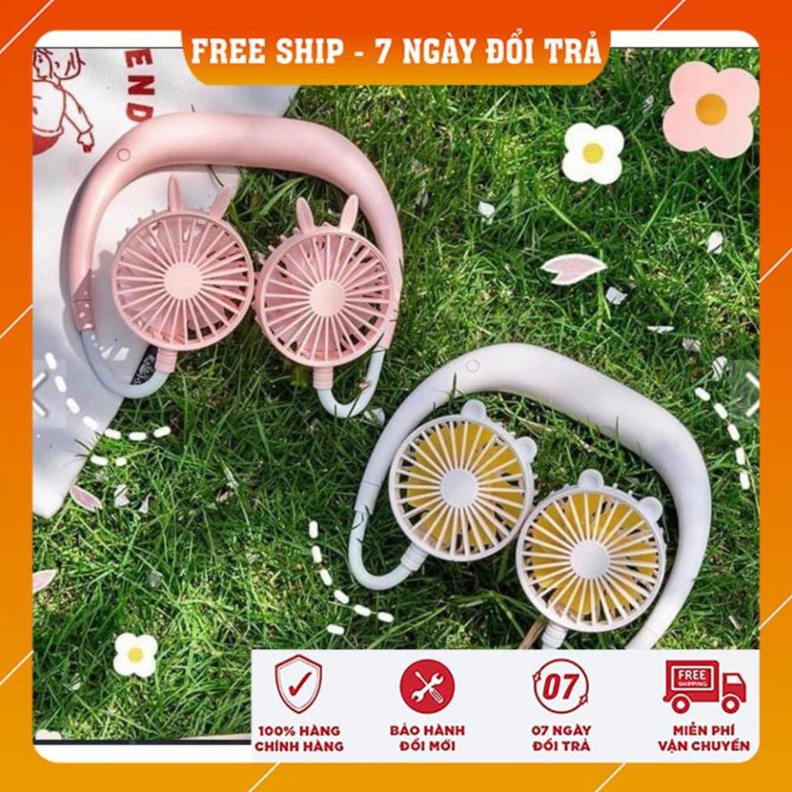 [Free Ship - Hàng loại 1] Quạt Đeo Cổ Mini Thông Minh /Quạt đeo cổ cầm tay mini Nhỏ Gọn Tiện lợi Siêu mát CASE1999