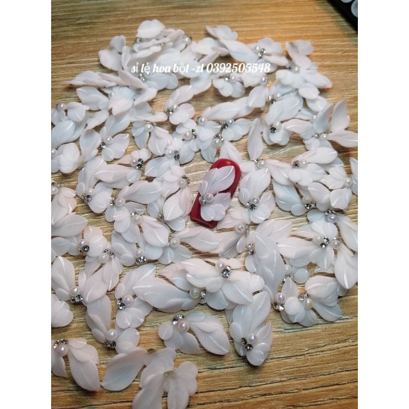 Hoa Bột Hoa Gắn Móng Nail Cánh Nhọn Giá 1bông